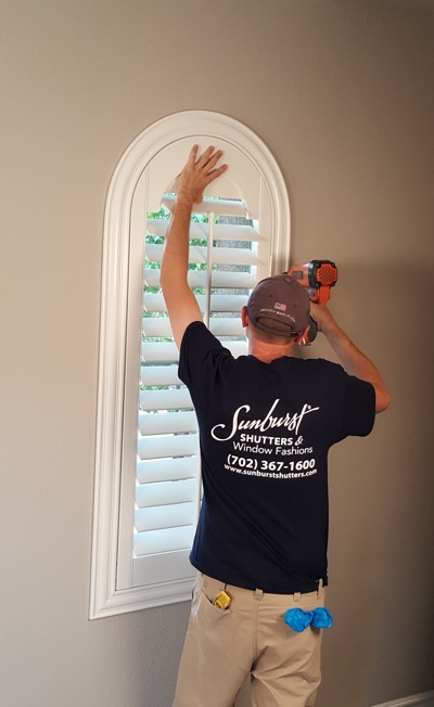 Shutter install in Salt Lake City bedroom